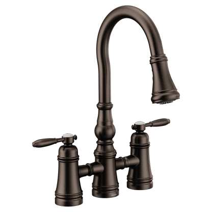 Weymouth Two-Handle High Arc Pulldown Kitchen Faucet