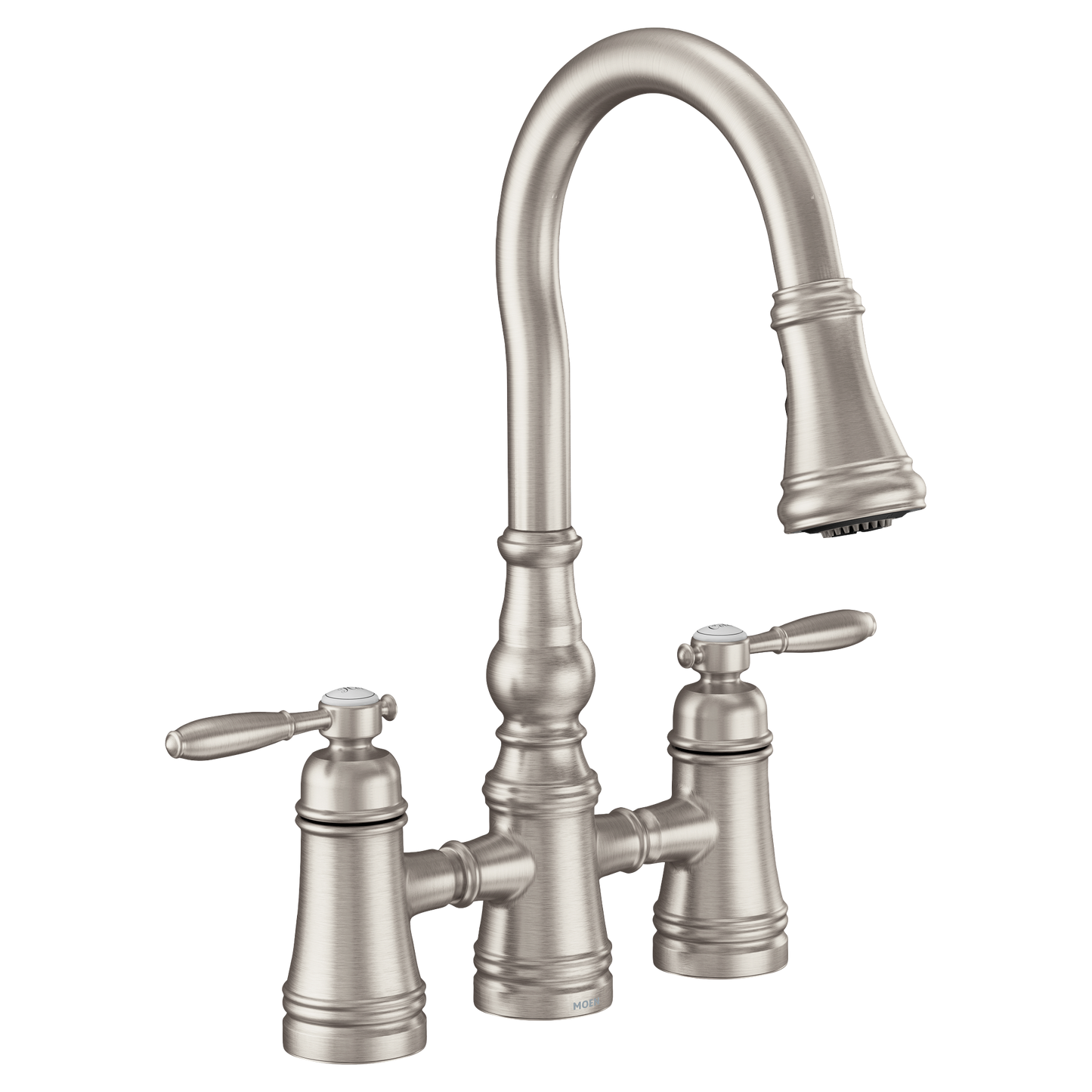 Weymouth Two-Handle High Arc Pulldown Kitchen Faucet