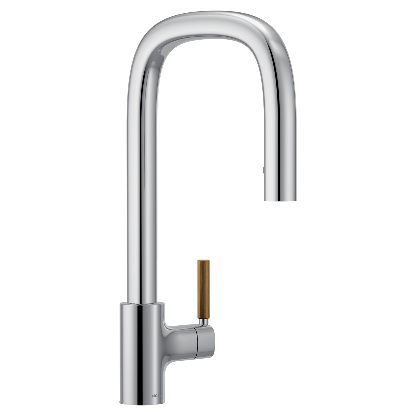 Tenon Chrome one-handle high arc pulldown kitchen faucet