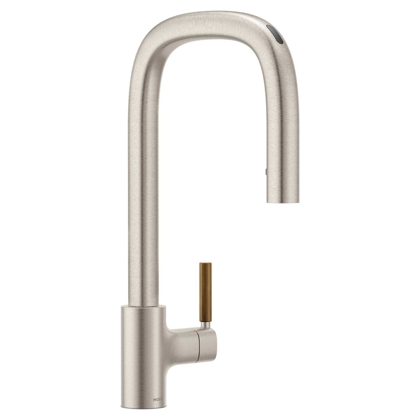 Tenon Chrome one-handle high arc pulldown kitchen faucet