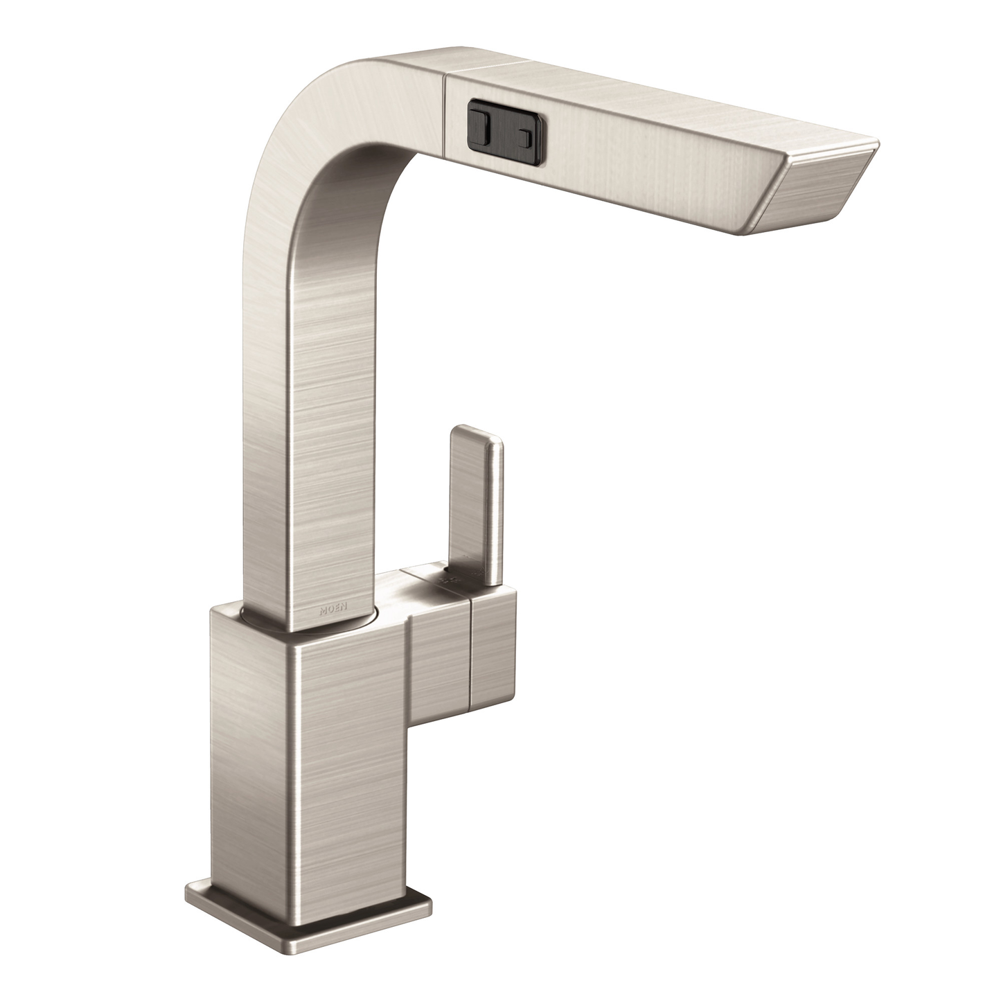 90 Degree Chrome One-Handle High Arc Pullout Kitchen Faucet