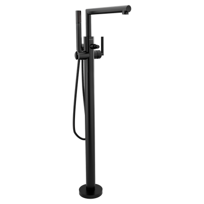 Arris Matte black One-Handle Tub Filler including Handheld Shower