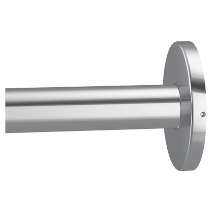 Chrome shower rod