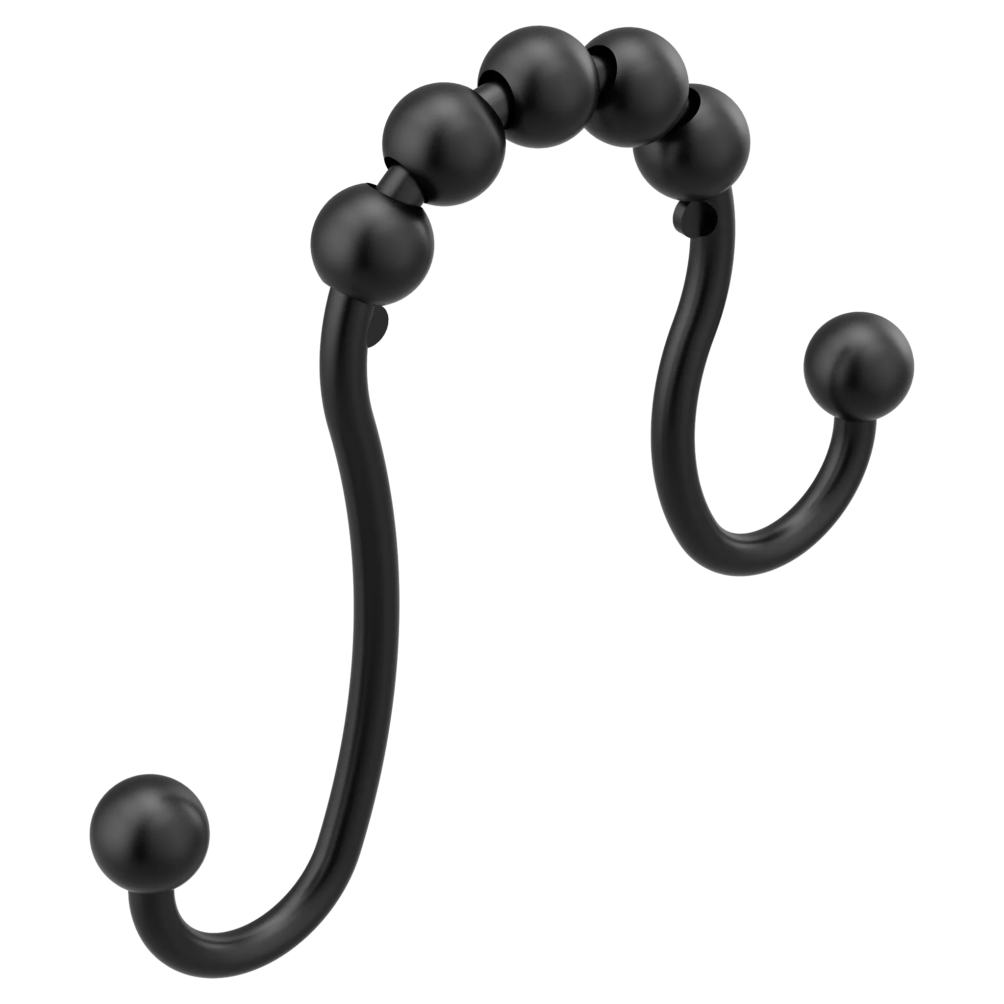 Moen Matte black shower curtain rings