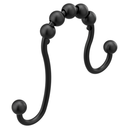 Moen Matte black shower curtain rings