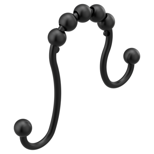 Moen Matte black shower curtain rings