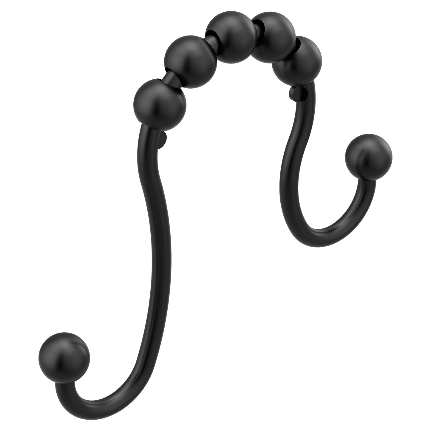 Moen Matte black shower curtain rings