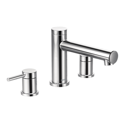 Align Chrome Two-Handle Non-Diverter Roman Tub Faucet