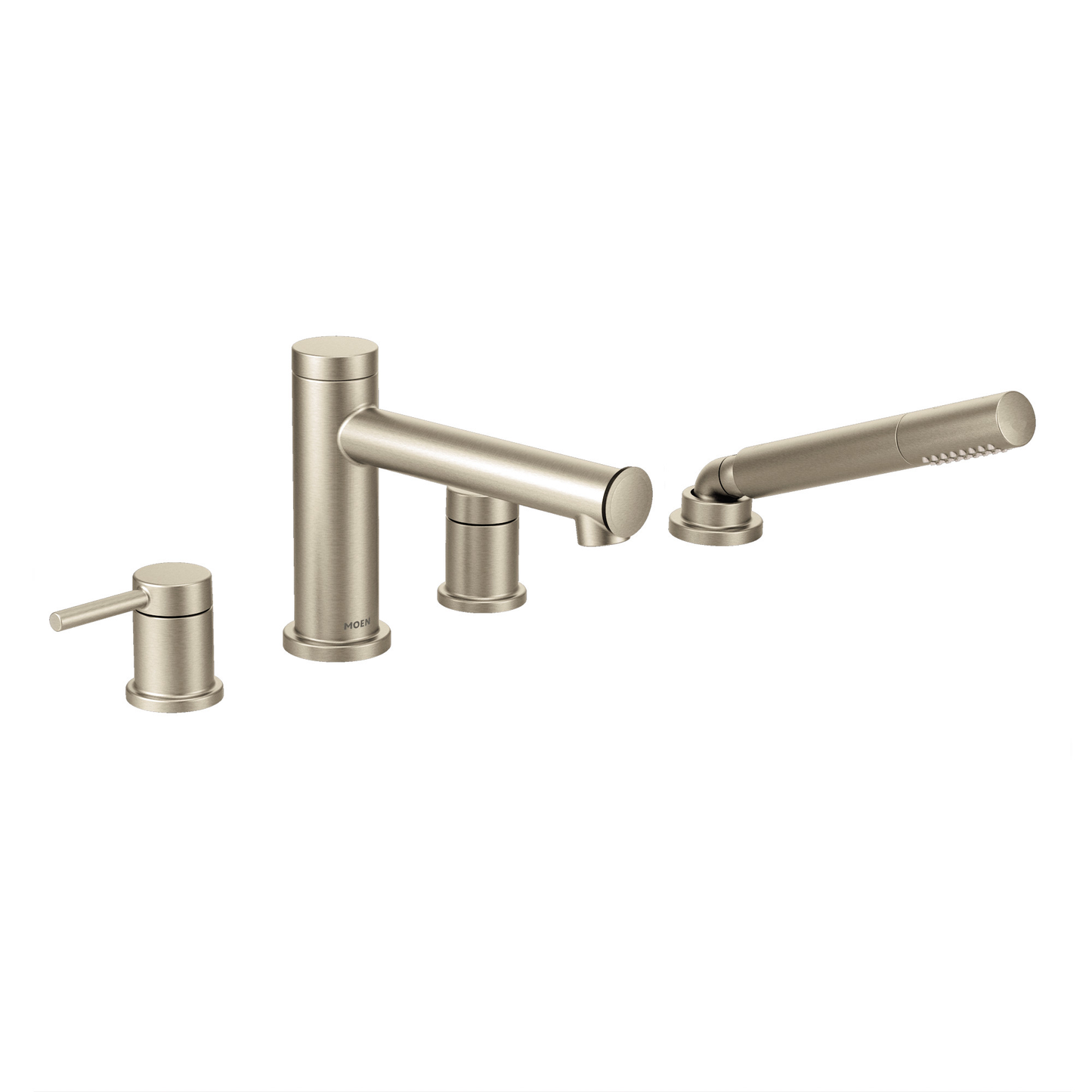 Align Chrome Two-Handle Diverter Roman Tub Faucet including Handheld Shower