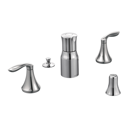 Eva Chrome Two-Handle Bidet Faucet