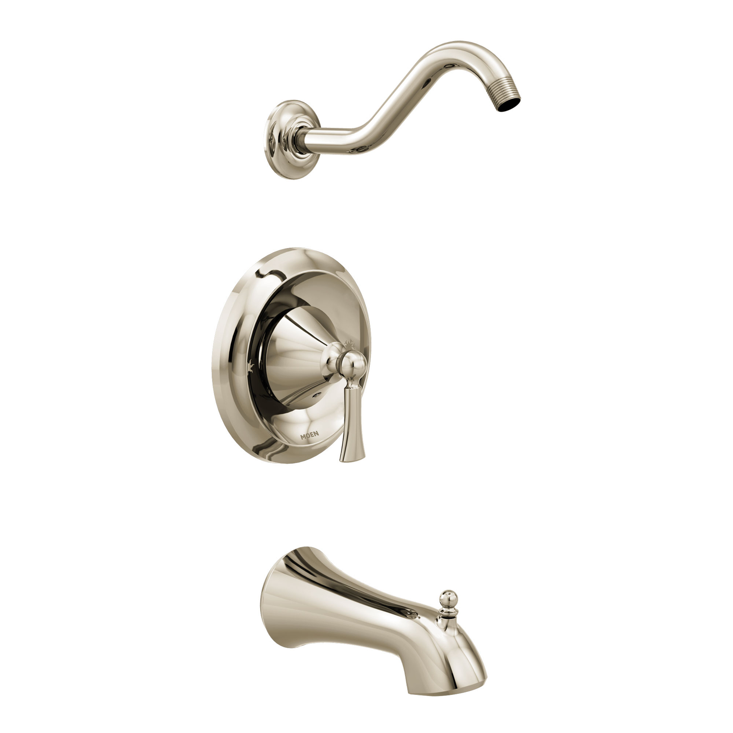 Wynford Polished nickel Moentrol(R) tub/shower