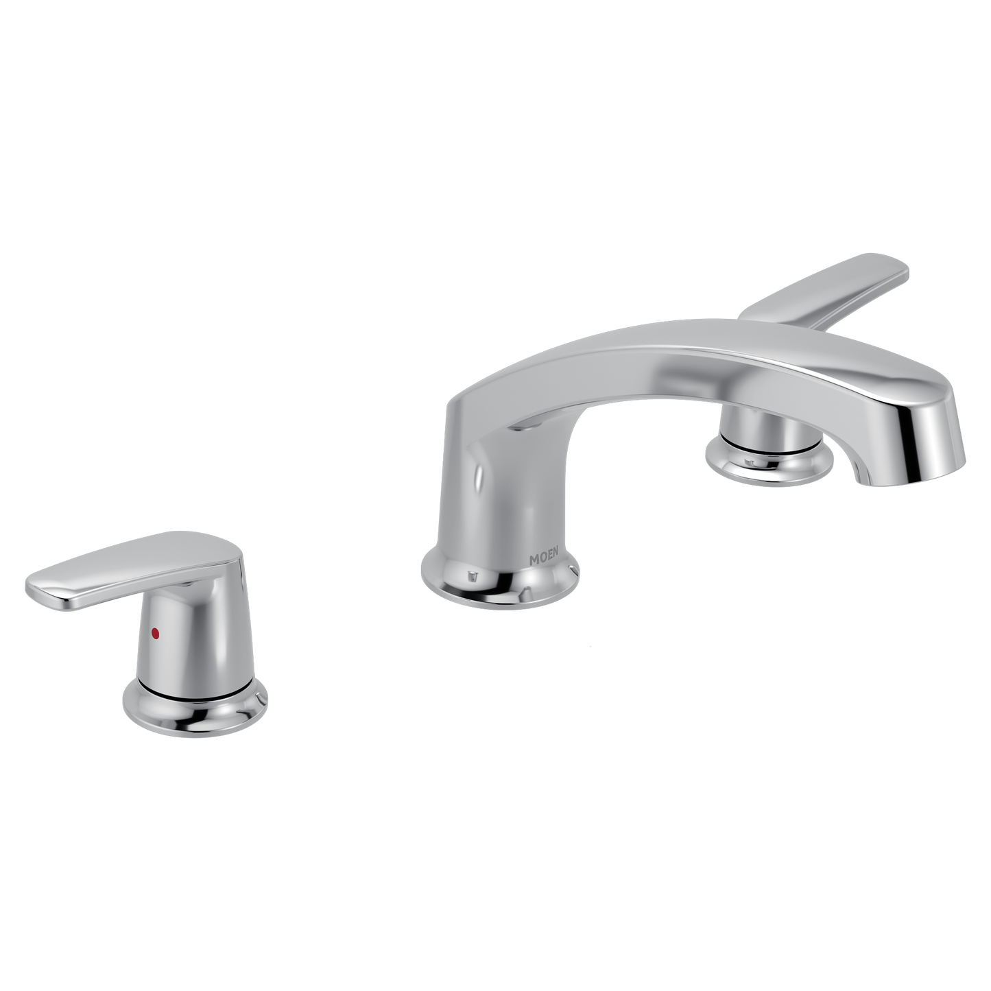 Chateau Chrome two-handle low arc roman tub faucet