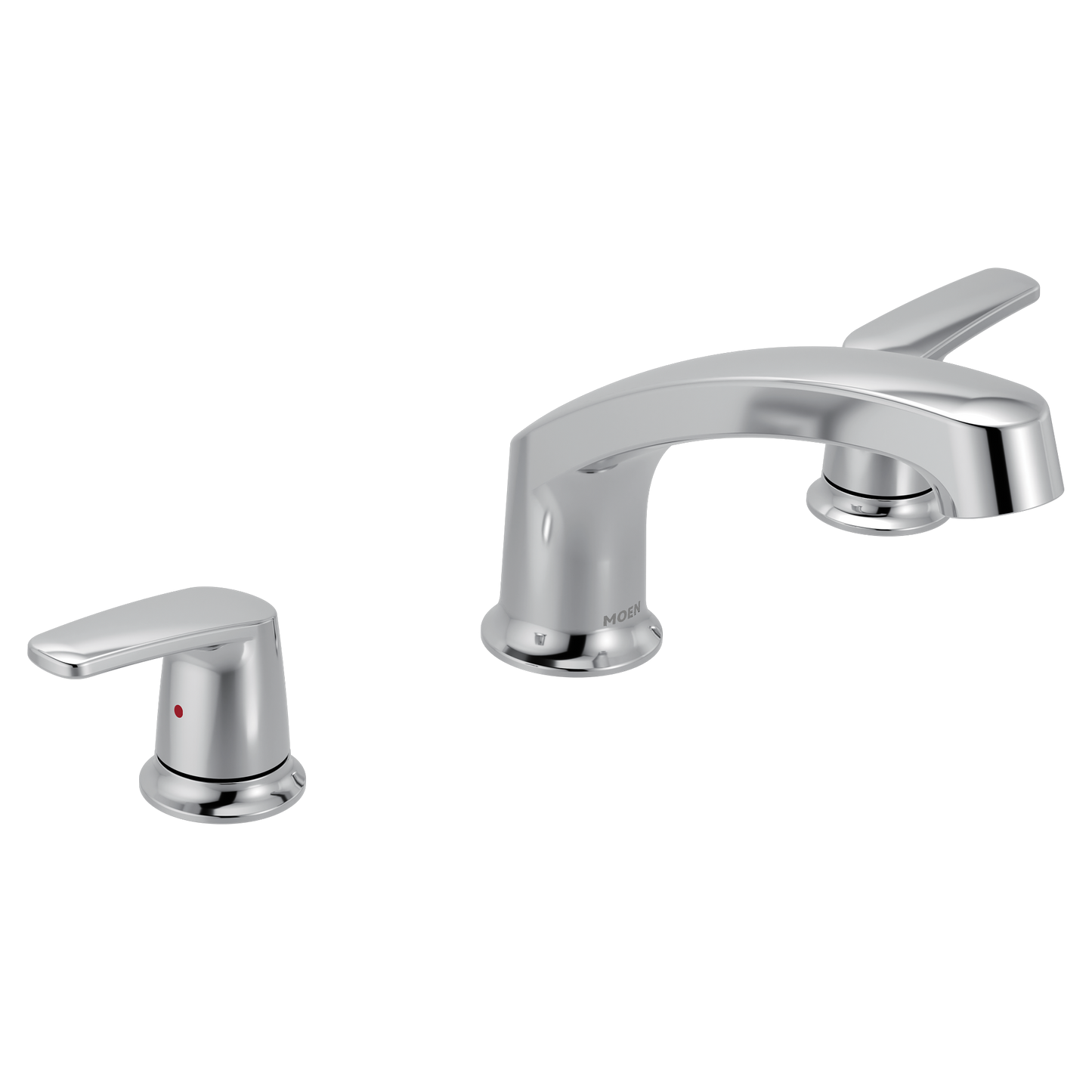 Chateau Chrome two-handle low arc roman tub faucet