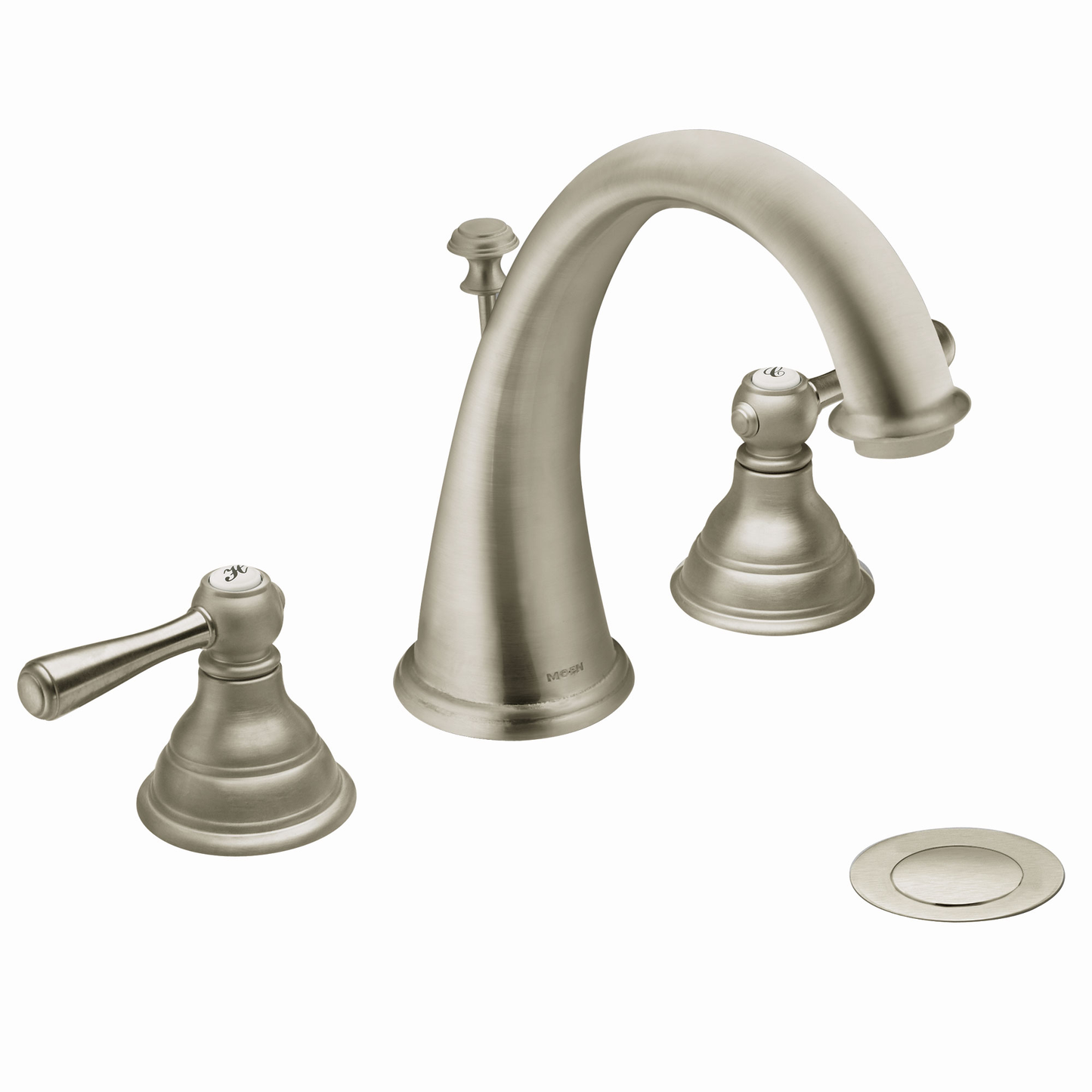 Kingsley Chrome two-handle high arc bathroom faucet