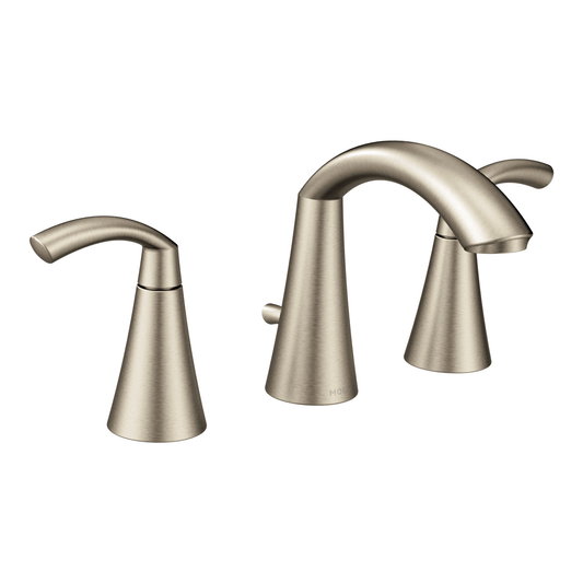 Glyde Chrome Two-Handle High Arc Bathroom Faucet