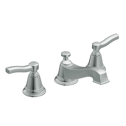 Rothbury Chrome Two-Handle Low Arc Bathroom Faucet