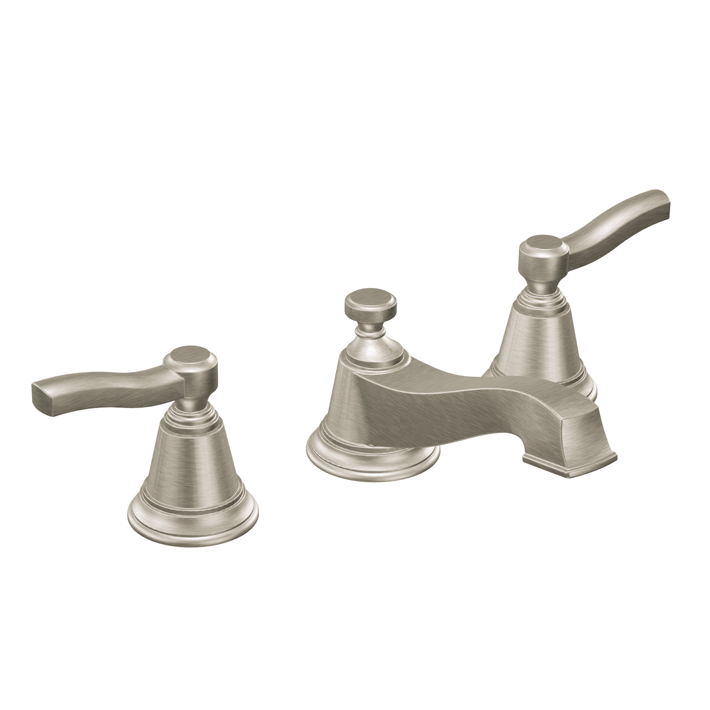 Rothbury Chrome two-handle low arc bathroom faucet