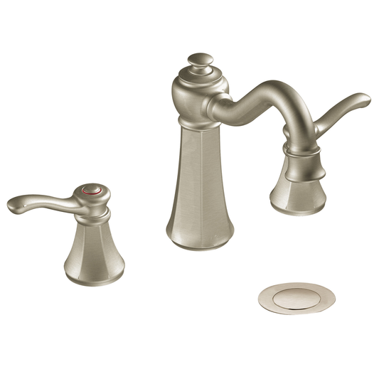 Vestige Chrome two-handle high arc bathroom faucet