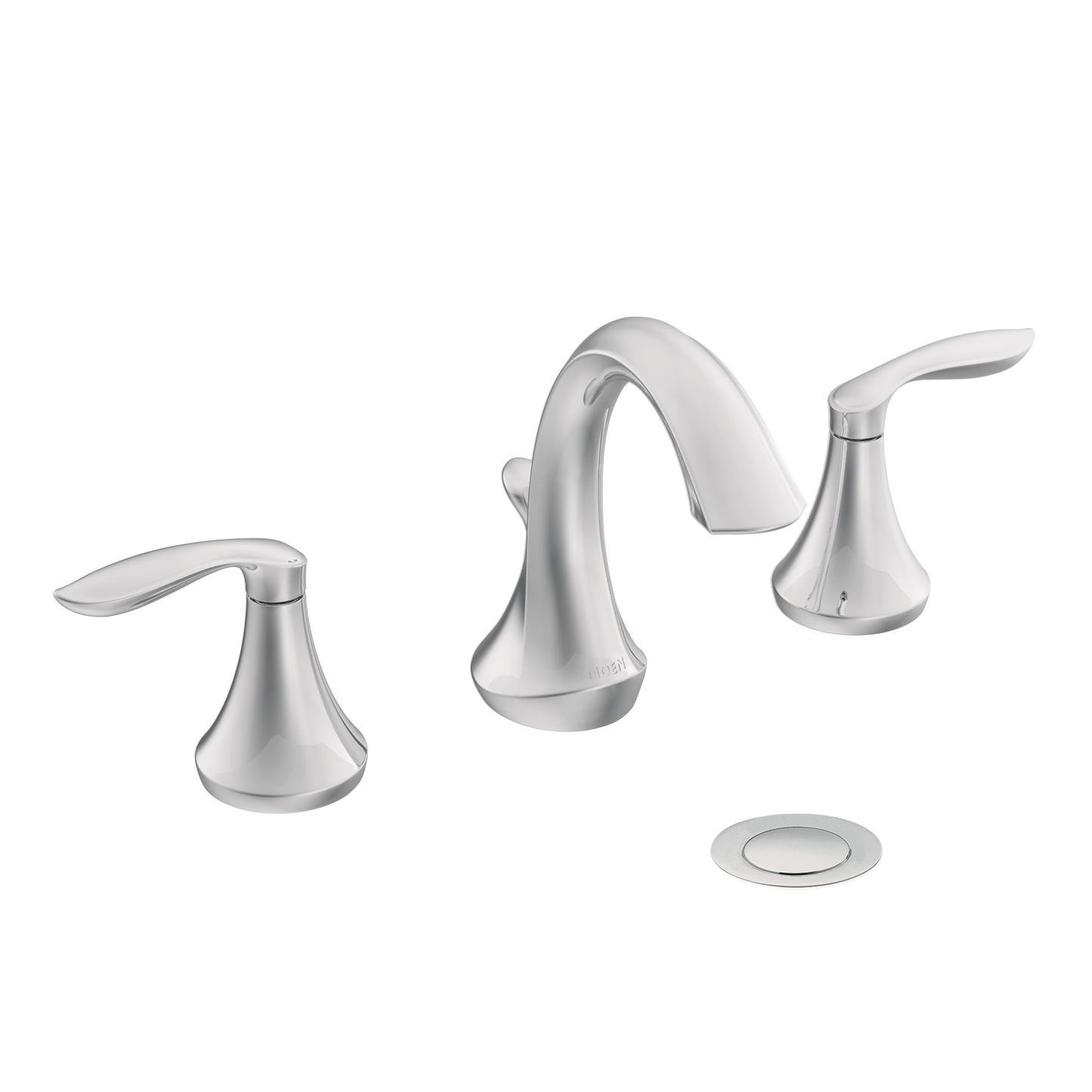 Eva Chrome two-handle high arc bathroom faucet