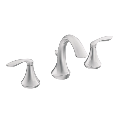 Eva Chrome two-handle high arc bathroom faucet