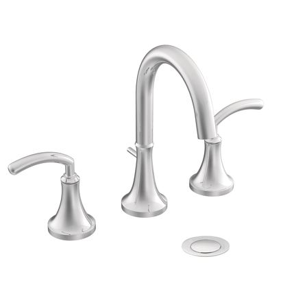 Icon Chrome two-handle high arc bathroom faucet