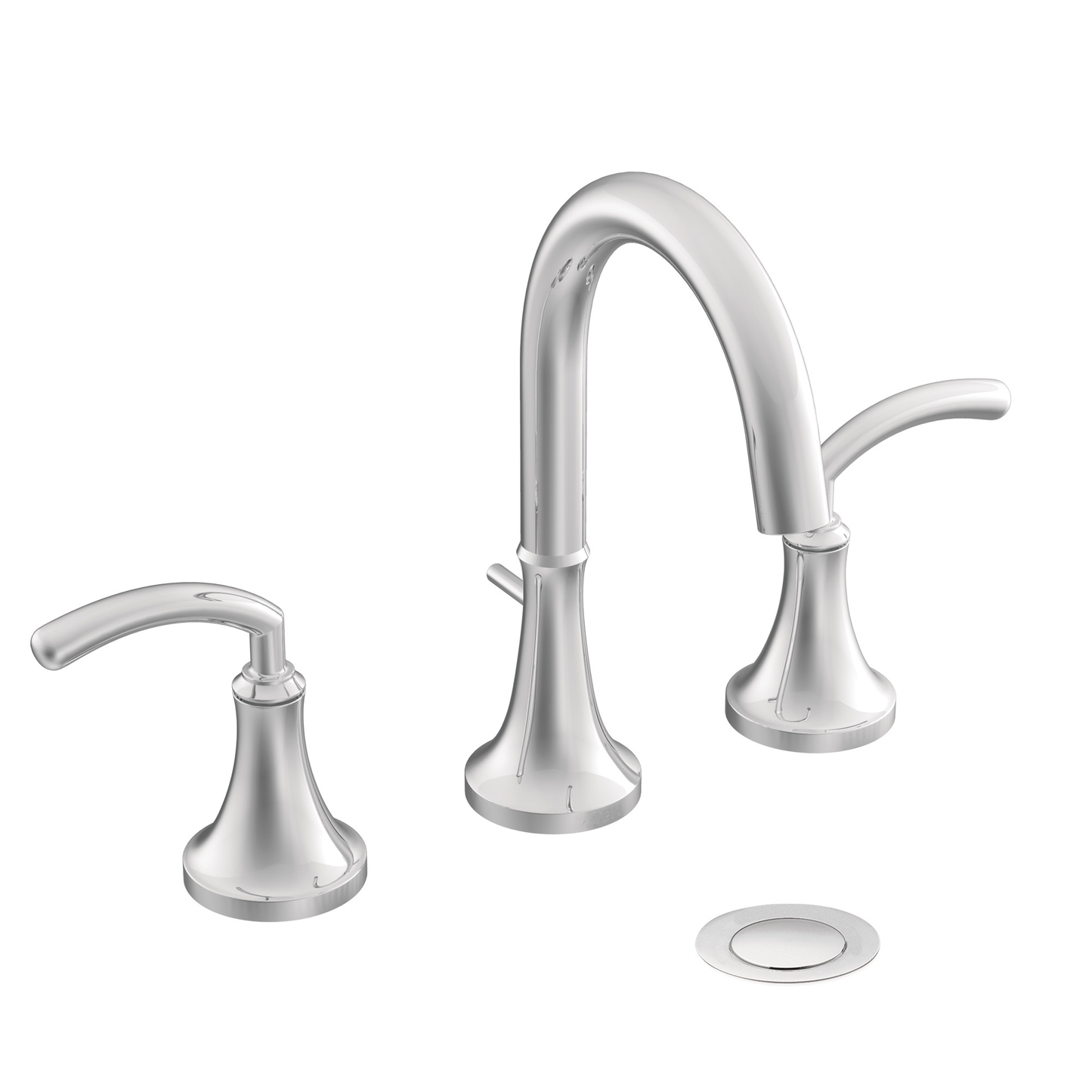 Icon Chrome Two-Handle High Arc Bathroom Faucet