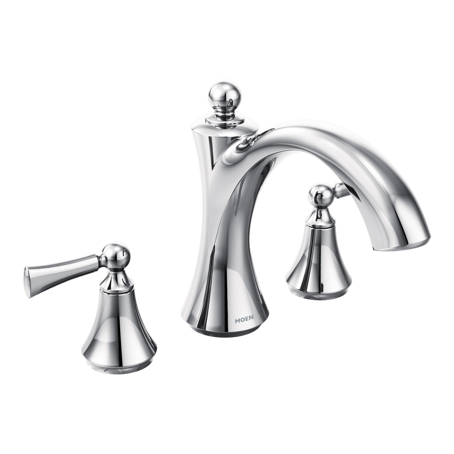 Wynford Chrome Two-Handle Non-Diverter Roman Tub Faucet