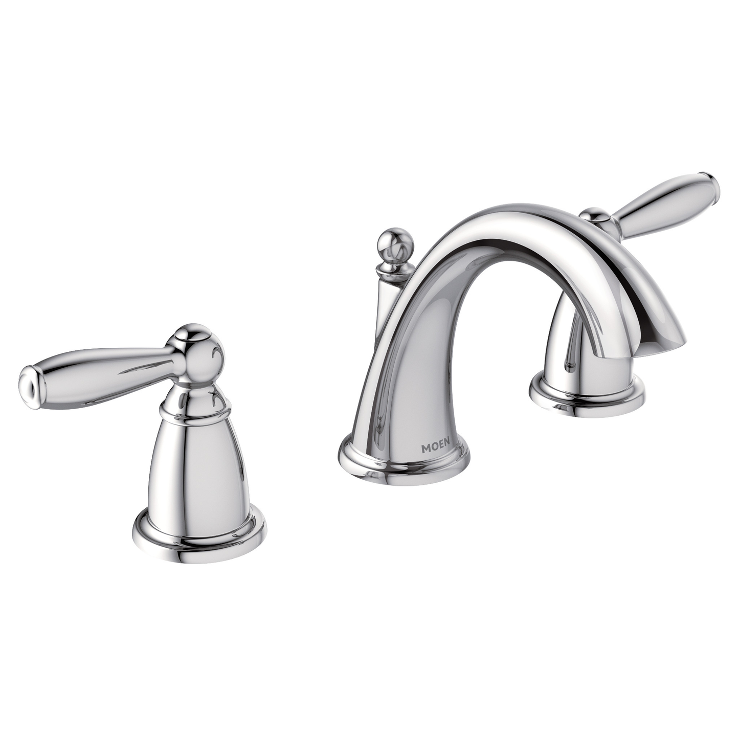 Brantford Chrome Two-Handle High Arc Bathroom Faucet