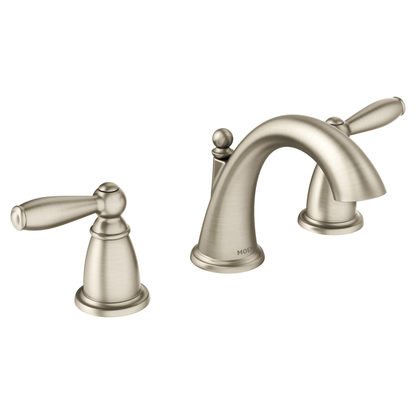 Brantford Chrome two-handle low arc bathroom faucet