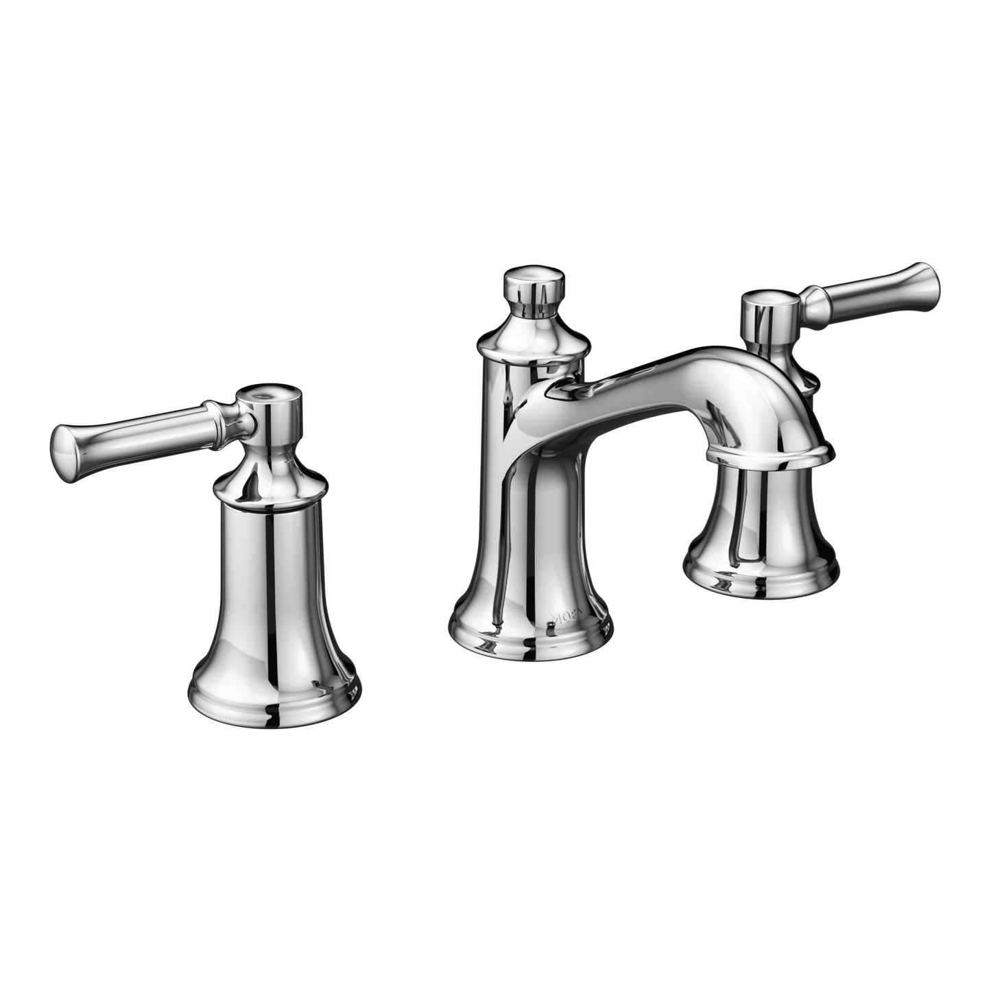 Dartmoor Chrome two-handle high arc bathroom faucet