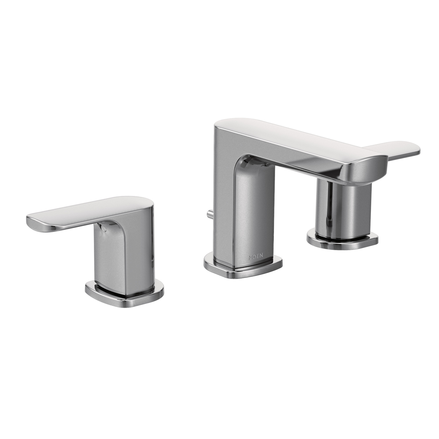 Rizon Chrome Two-Handle Low Arc Bathroom Faucet