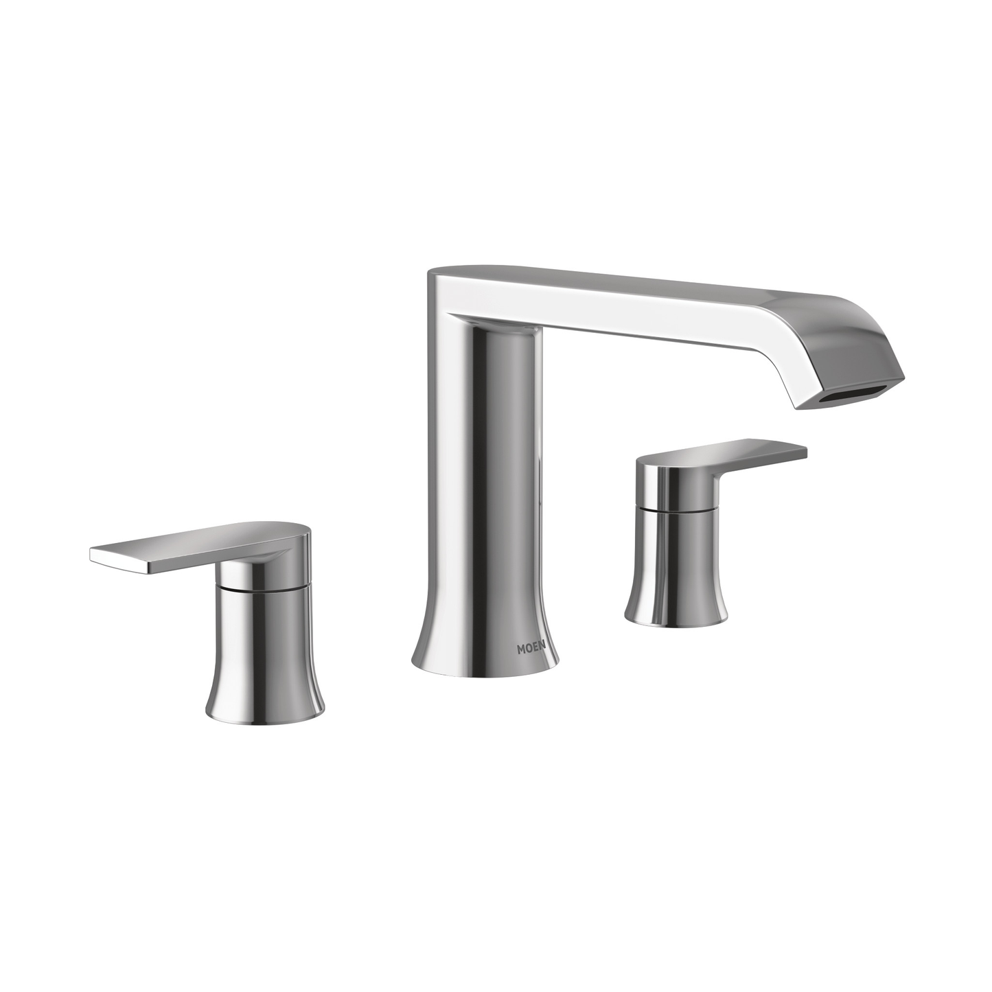 Genta LX Chrome Two-Handle Low Arc Roman Tub Faucet