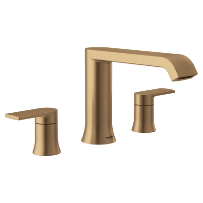 Genta LX Chrome Two-Handle Low Arc Roman Tub Faucet