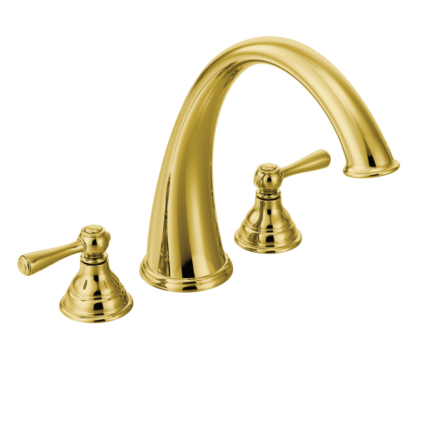 Kingsley Chrome Two-Handle High Arc Roman Tub Faucet