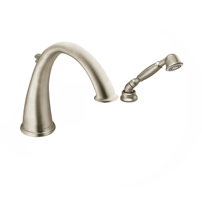 Kingsley Chrome high arc roman tub faucet includes hand shower IoDIGITAL(R) technology