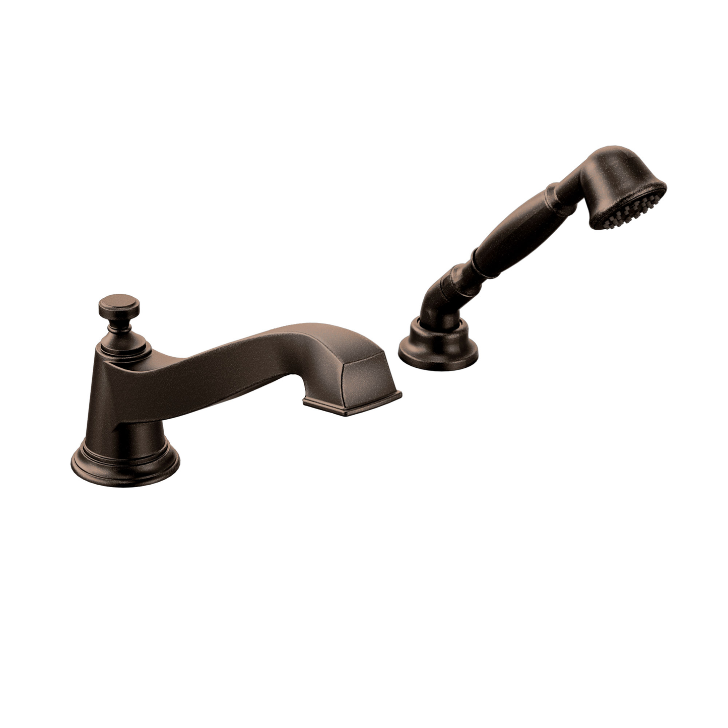 Rothbury Chrome low arc roman tub faucet includes hand shower