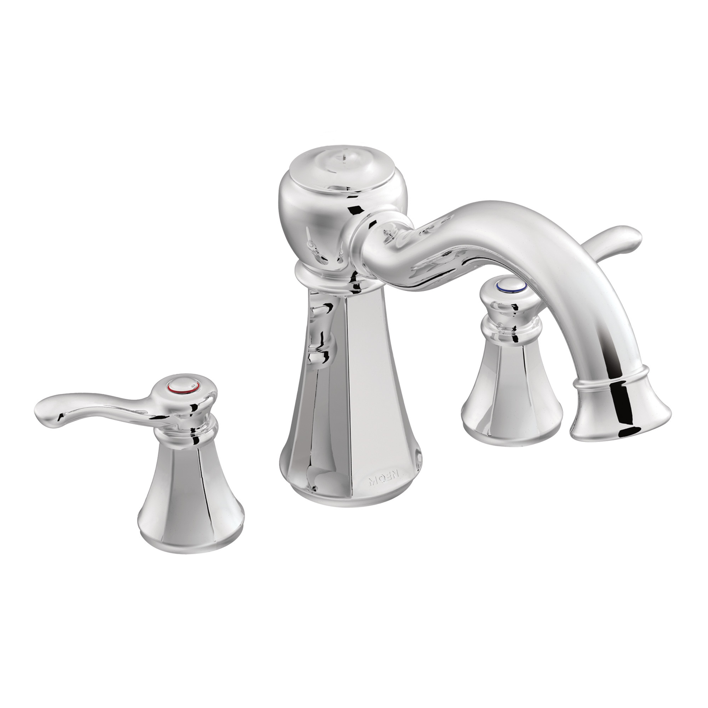 Vestige Chrome two-handle high arc roman tub faucet