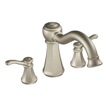 Vestige Chrome two-handle high arc roman tub faucet