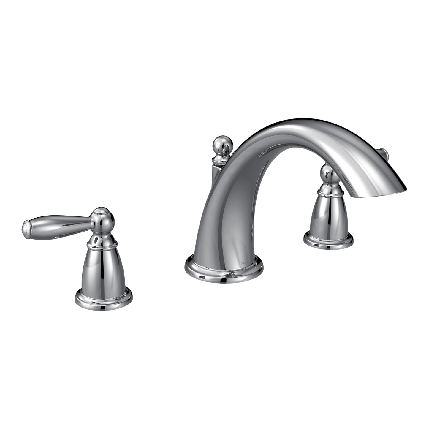 Brantford Chrome Two-Handle Low Arc Roman Tub Faucet