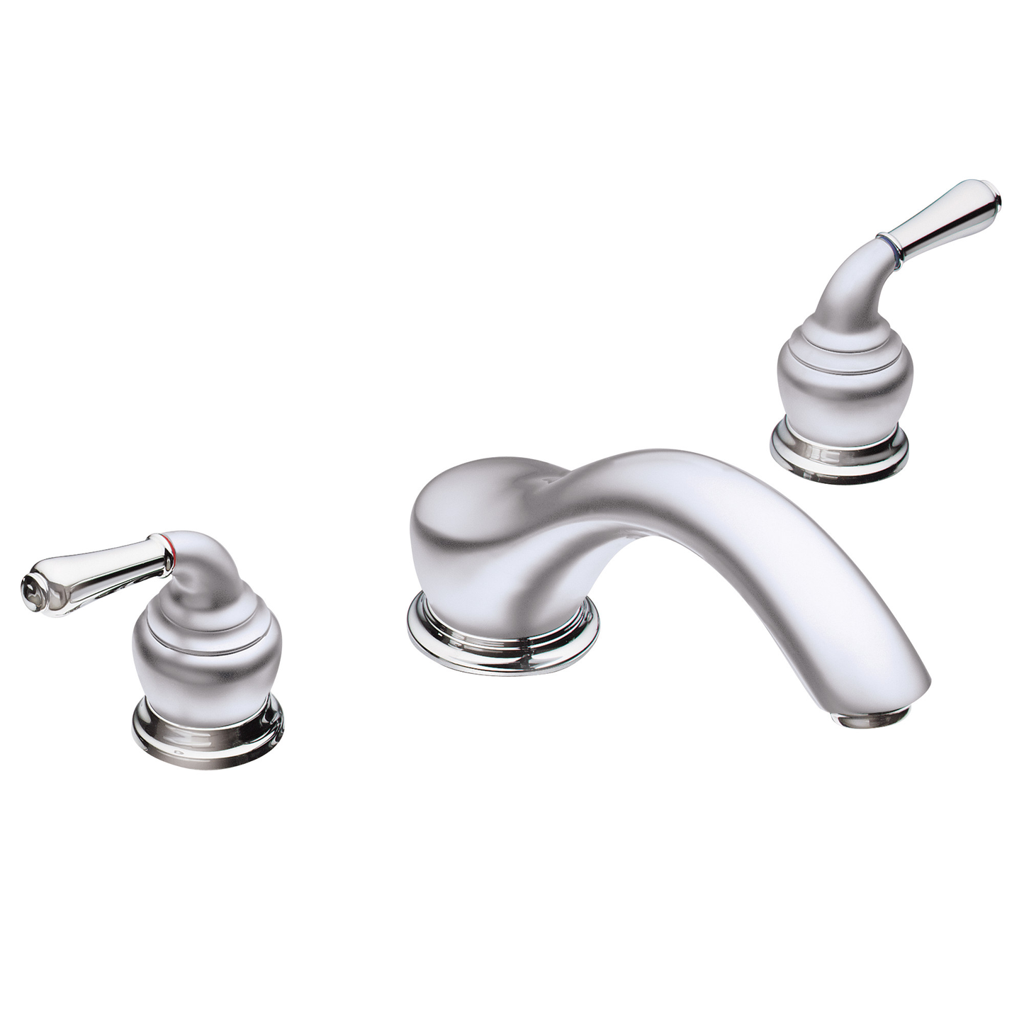 Monticello Chrome two-handle low arc roman tub faucet