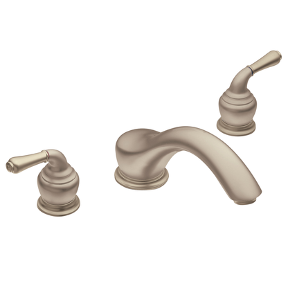 Monticello Chrome two-handle low arc roman tub faucet