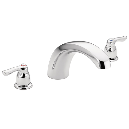 Chateau Chrome Two-Handle Low Arc Roman Tub Faucet