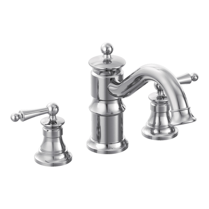 Waterhill Chrome Two-Handle High Arc Roman Tub Faucet