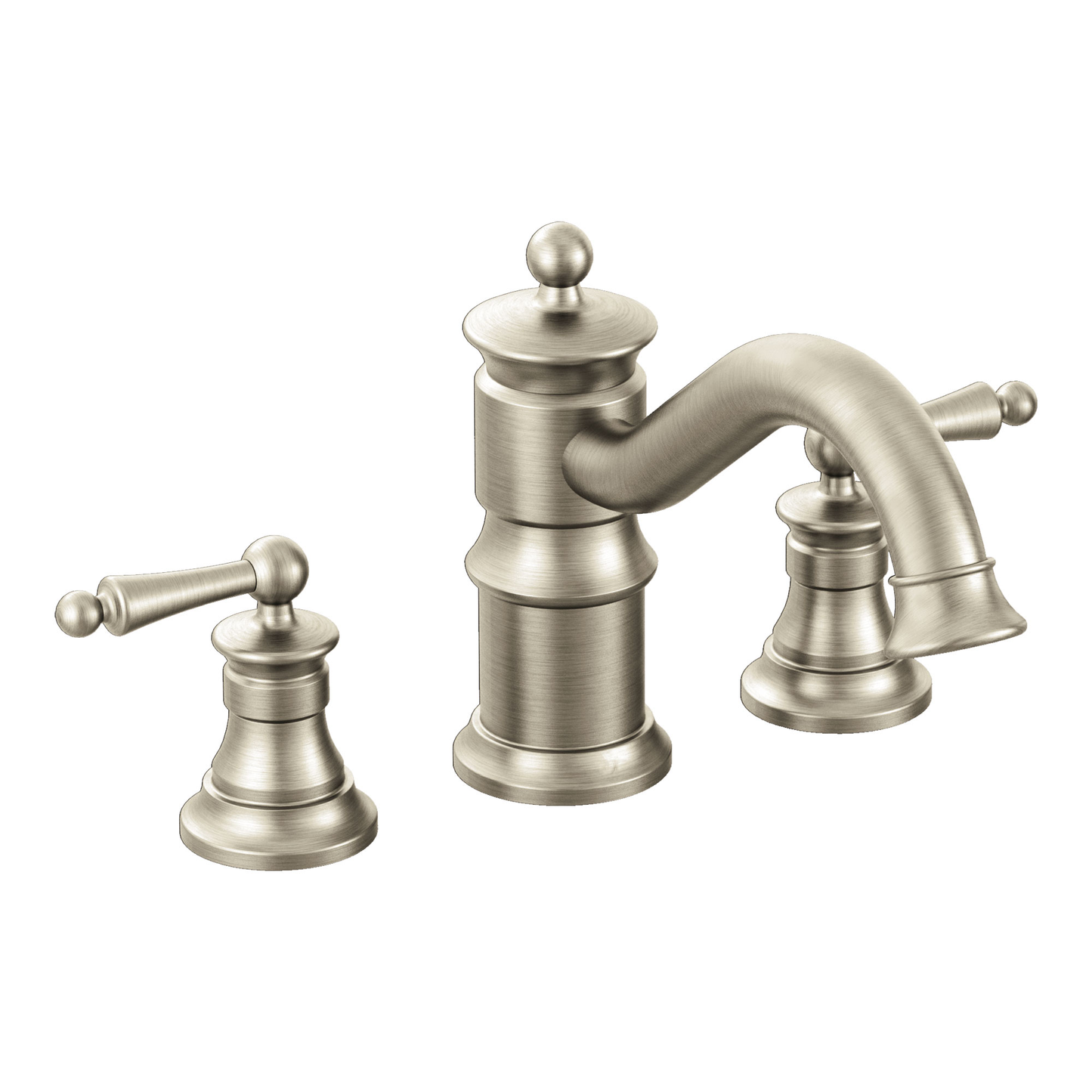 Waterhill Chrome Two-Handle High Arc Roman Tub Faucet