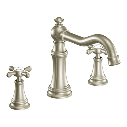 Weymouth Chrome Two-Handle High Arc Roman Tub Faucet