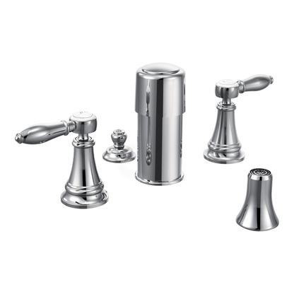 Weymouth Chrome two-handle bidet faucet