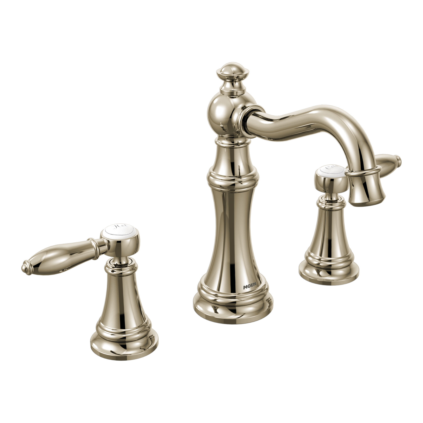 Weymouth Chrome two-handle high arc bathroom faucet