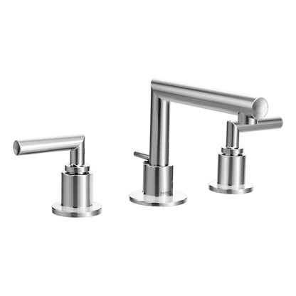 Arris Chrome Two-Handle Low Arc Bathroom Faucet