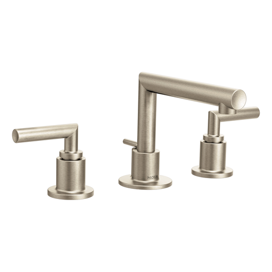 Arris Chrome Two-Handle Low Arc Bathroom Faucet