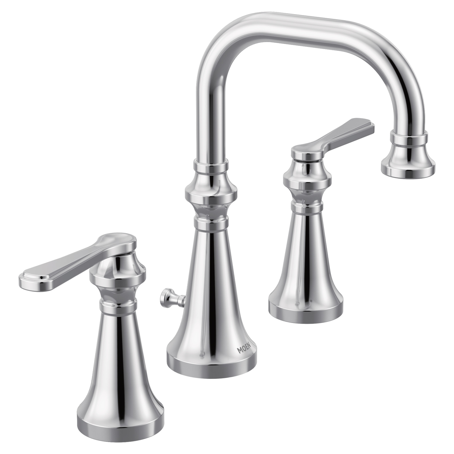 Colinet Chrome two-handle high arc bathroom faucet